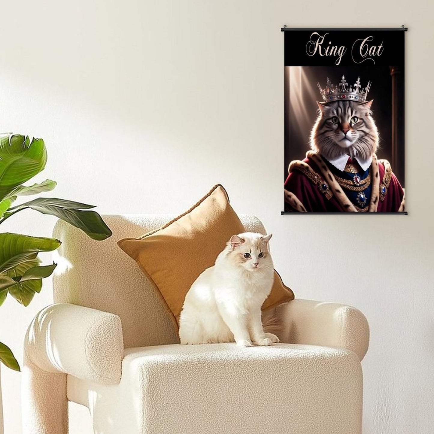 Canvas Hanging Poster with Scrolls-16"x24"/ 40x60cm