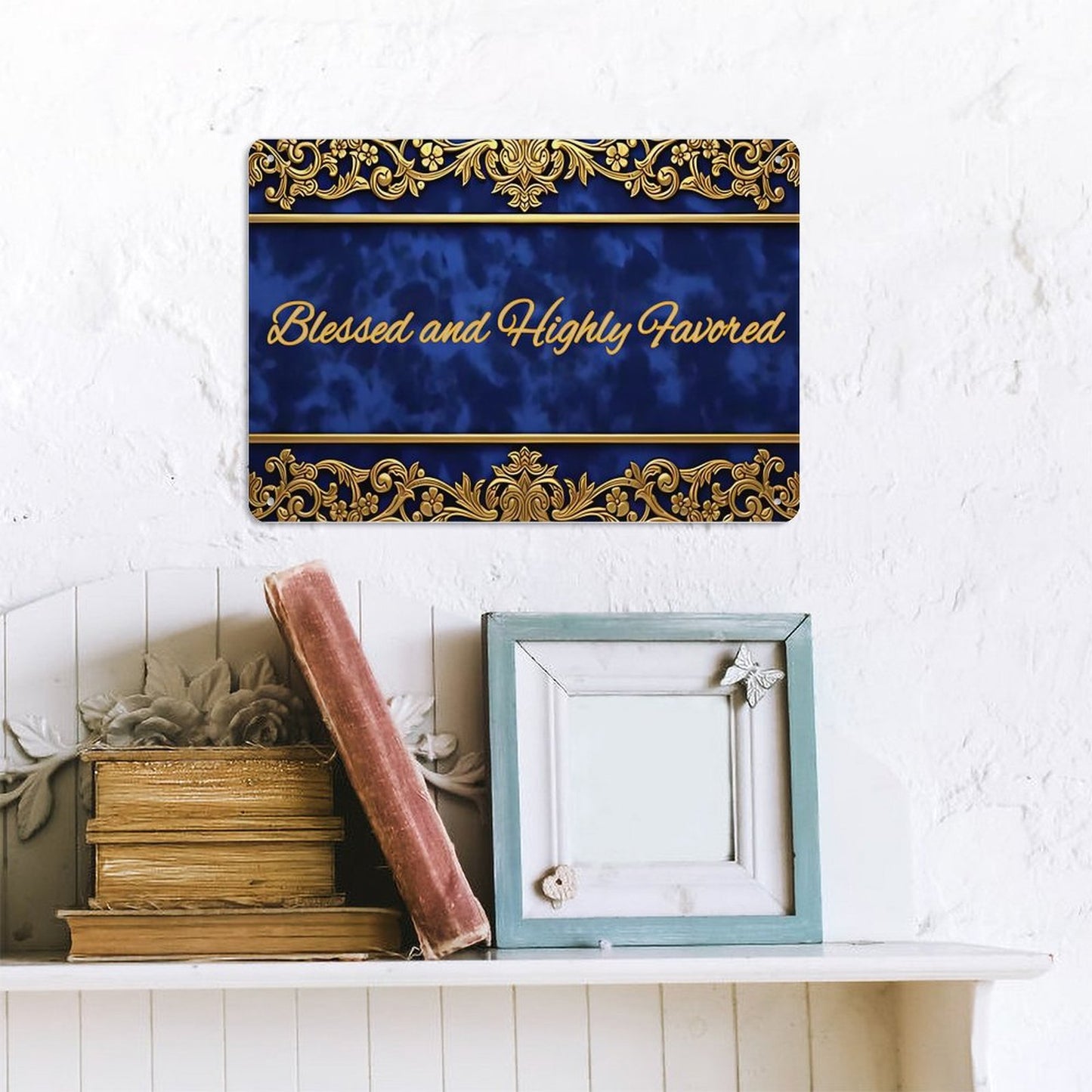 Horizontal Personalized Metal Wall Art Tin Sign-5.5"x7.9"/14x20cm