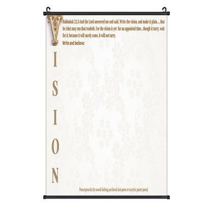 Canvas Hanging Poster with Scrolls-16"x24"/ 40x60cm