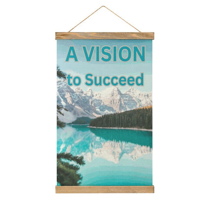 Framed Flax Painting Wall Decor