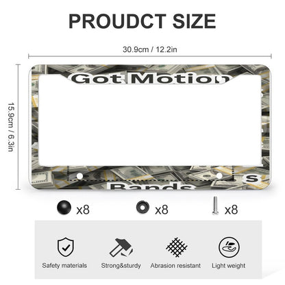 License Plate Frames with 4 Round Holes (1 Pair)