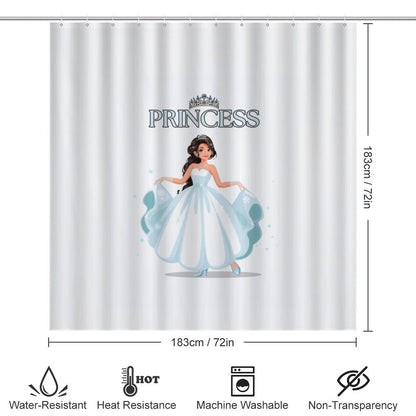 Shower Curtain Set with 3 Rugs