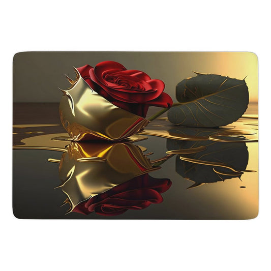 ROSE IN GOLD Coral Velvet LARGE Floor Mat for Home-60"x40"