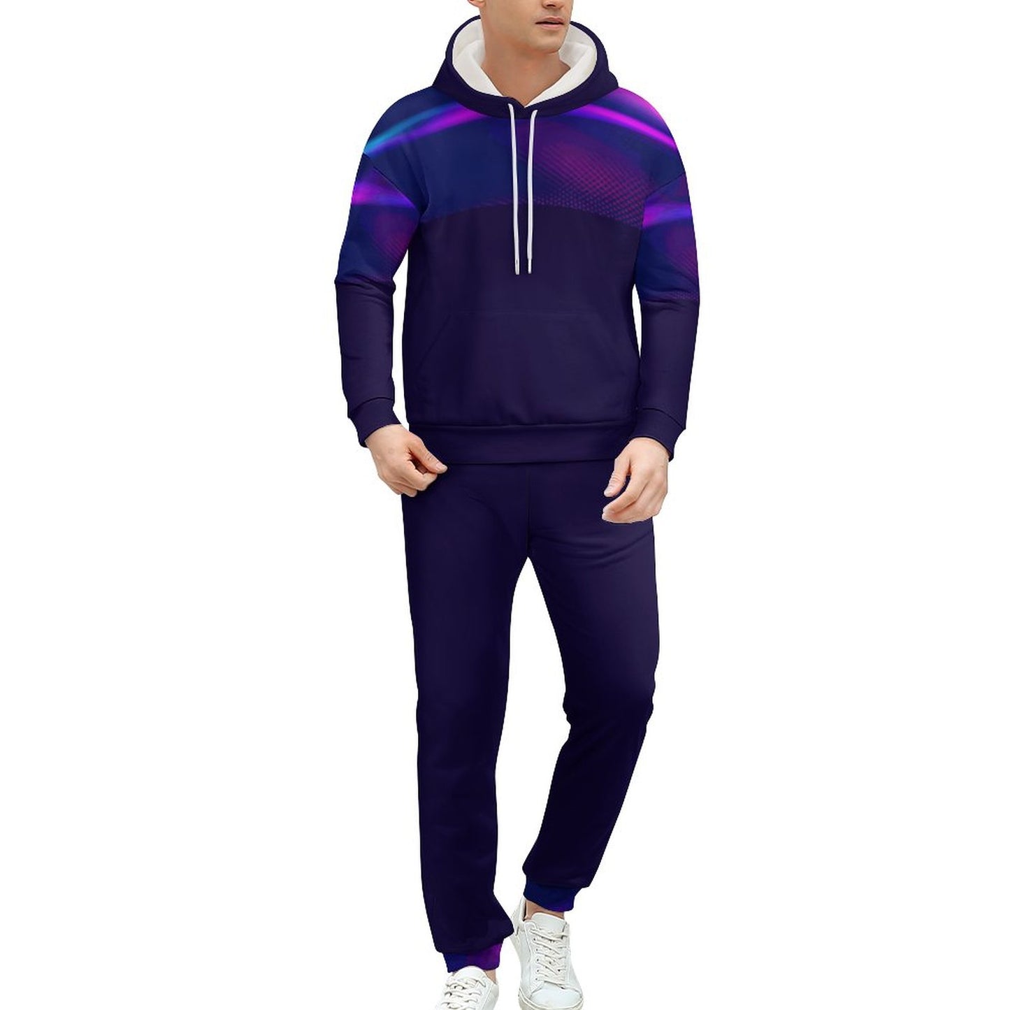 MULTICOLOR  Hoodie & Joggers Set -SMALL-5XL