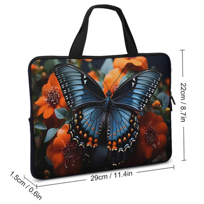 Custom Laptop Case for Your Device-BLUE BUTTERFLY