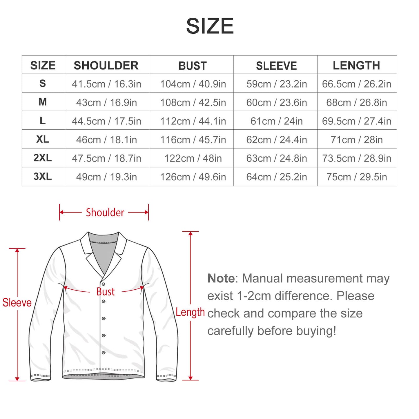 180gsm Men's Long-Sleeve Pajama Set(All-Over Printing)