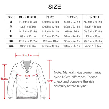 180gsm Men's Long-Sleeve Pajama Set(All-Over Printing)