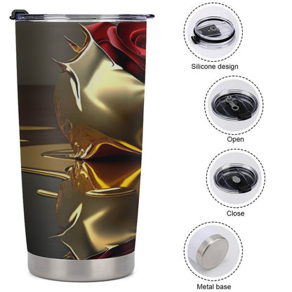 Car Travel Coffee Mug with Lid (All-Over Printing)