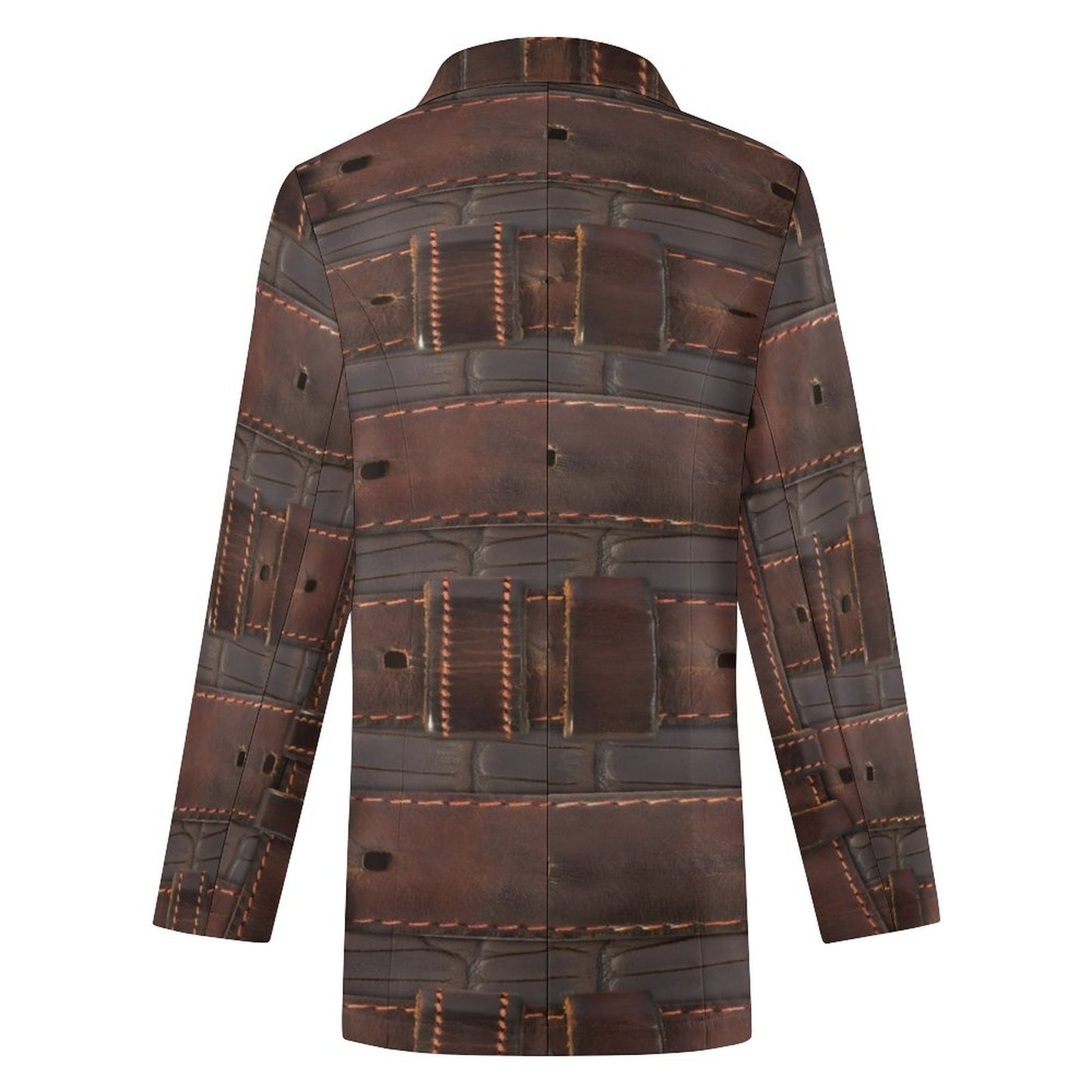 RUGGED LEATHER BUCKLE Print Women's Casual Blazer*2XS-2XL