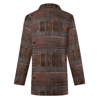 RUGGED LEATHER BUCKLE Print Women's Casual Blazer*2XS-2XL