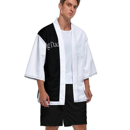 Drop Shoulder Male Kimono Cardigan ZS904 (All-Over Printing)