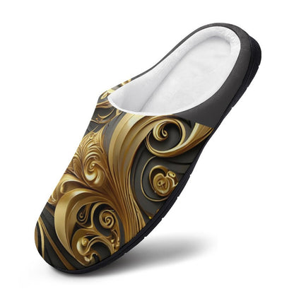 Personalized Men's Cotton Slippers (All-Over Printing)