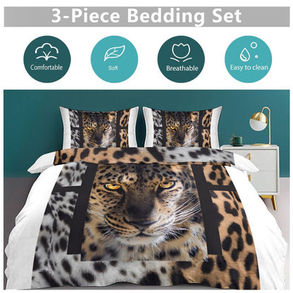 3-Piece Bedding Set-102"x90"/ 259x229cm (Dual-sided Printing)