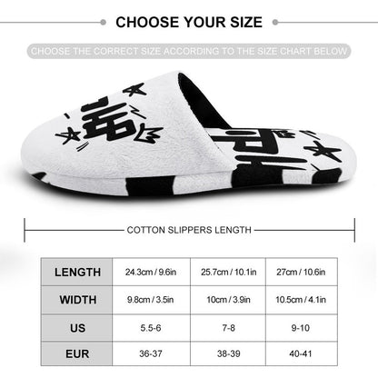 Flannel Ladies Cotton Slippers