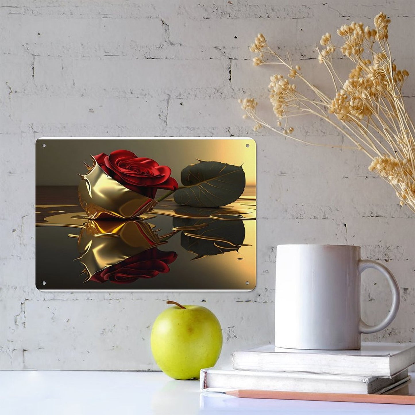 Horizontal Personalized Metal Wall Art Tin Sign-5.5"x7.9"/14x20cm