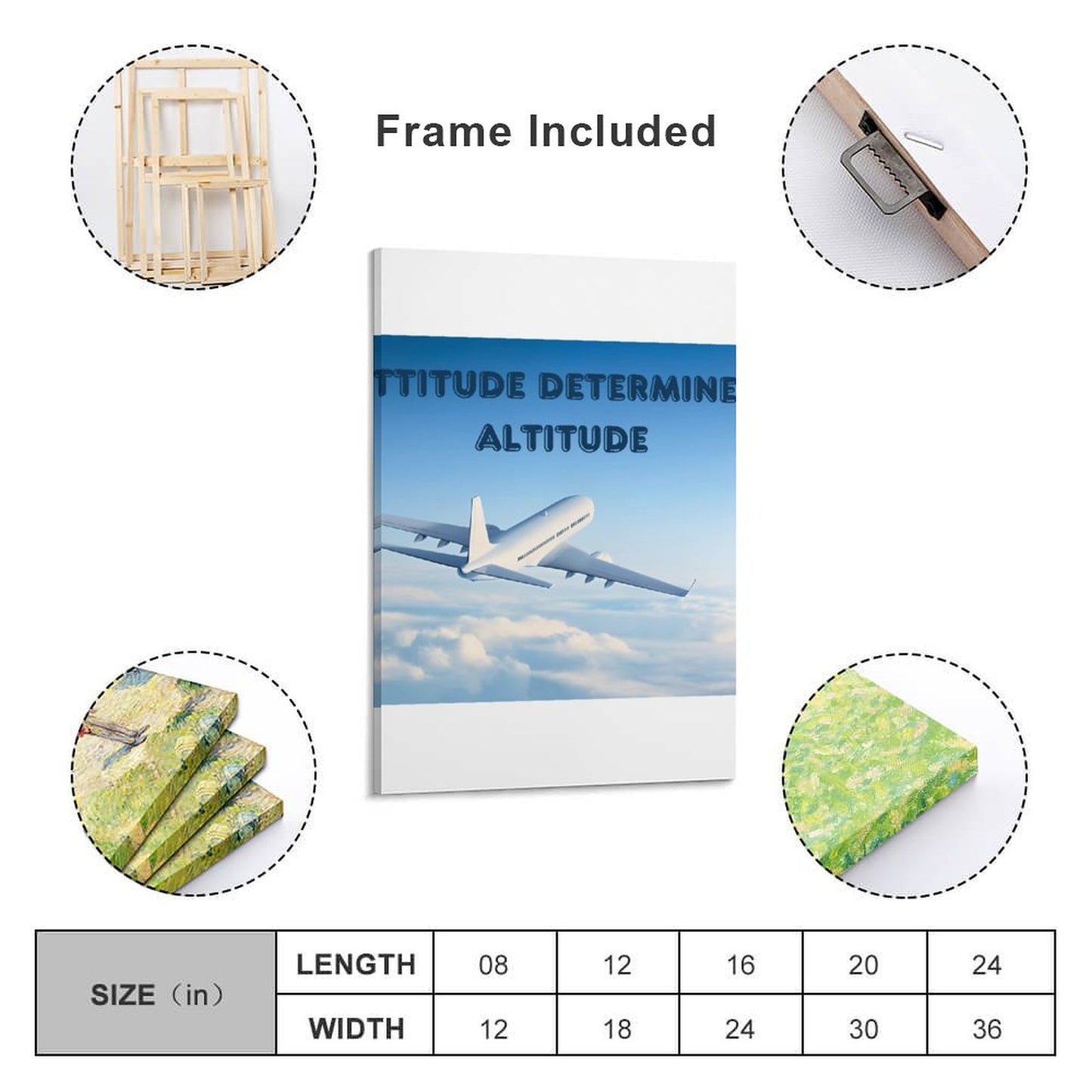Framed Wooden Poster Hanging (Vertical 2:3)-8x12 inch