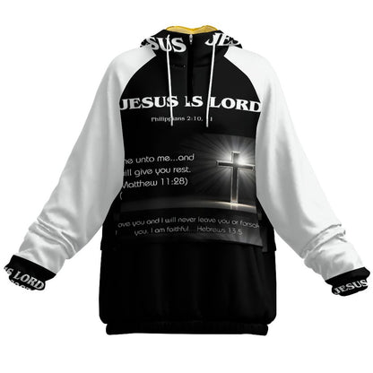 Double-Layered Hoodie with Pockets(All-Over Printing)
