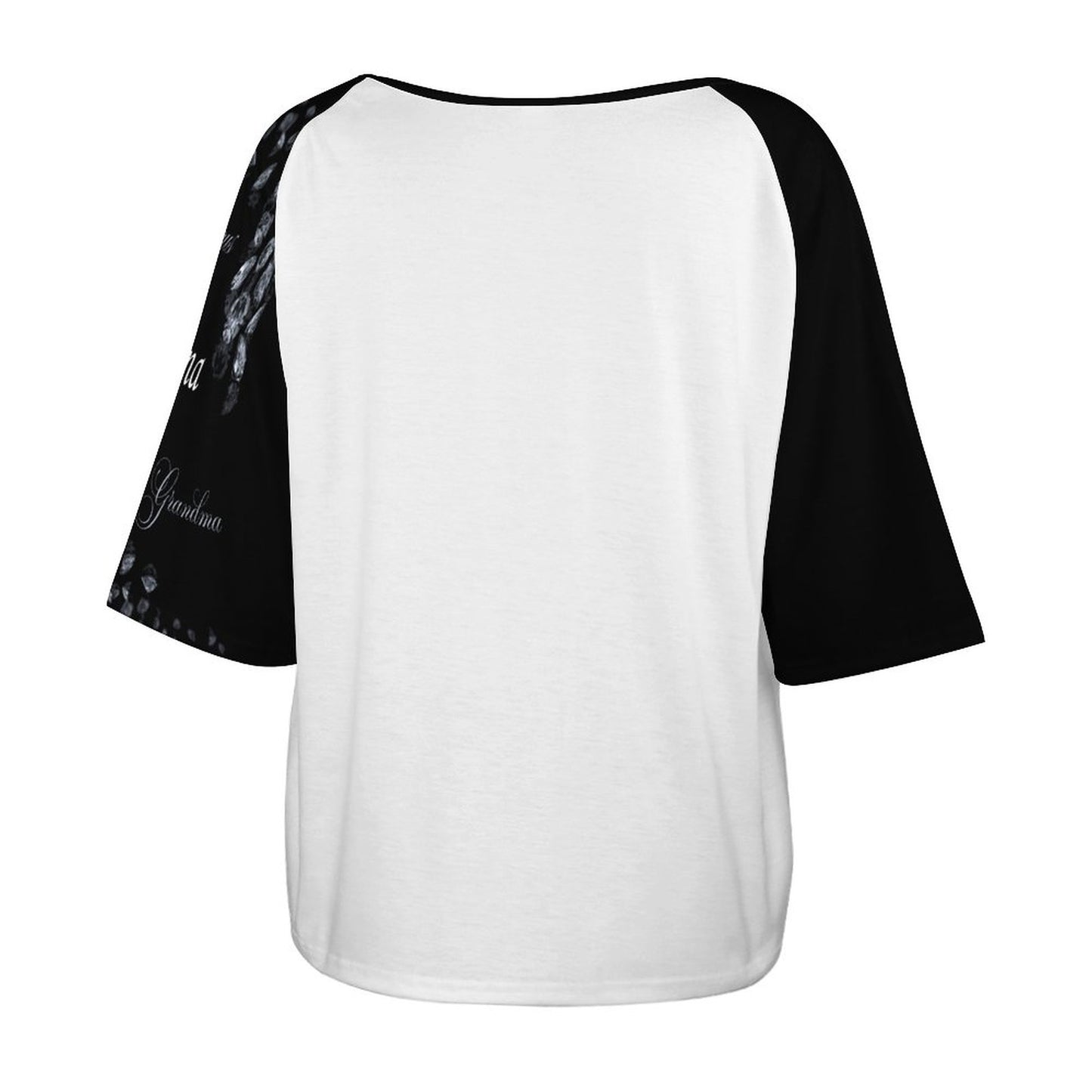 180gsm Women’s Off the Shoulder Half-Sleeve T-shirt BAT (All-Over Printing)