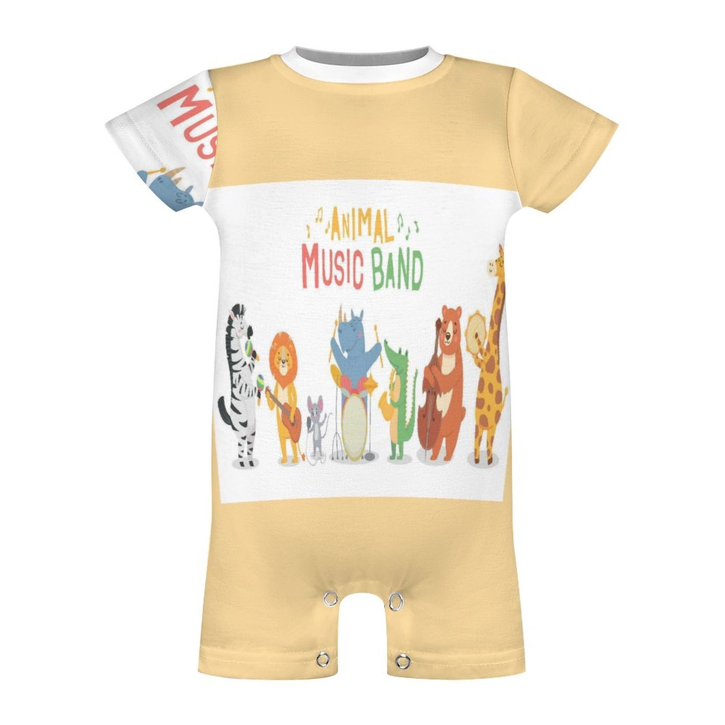 Short Sleeve Baby Bodysuit Romper PLR (All-Over Printing)