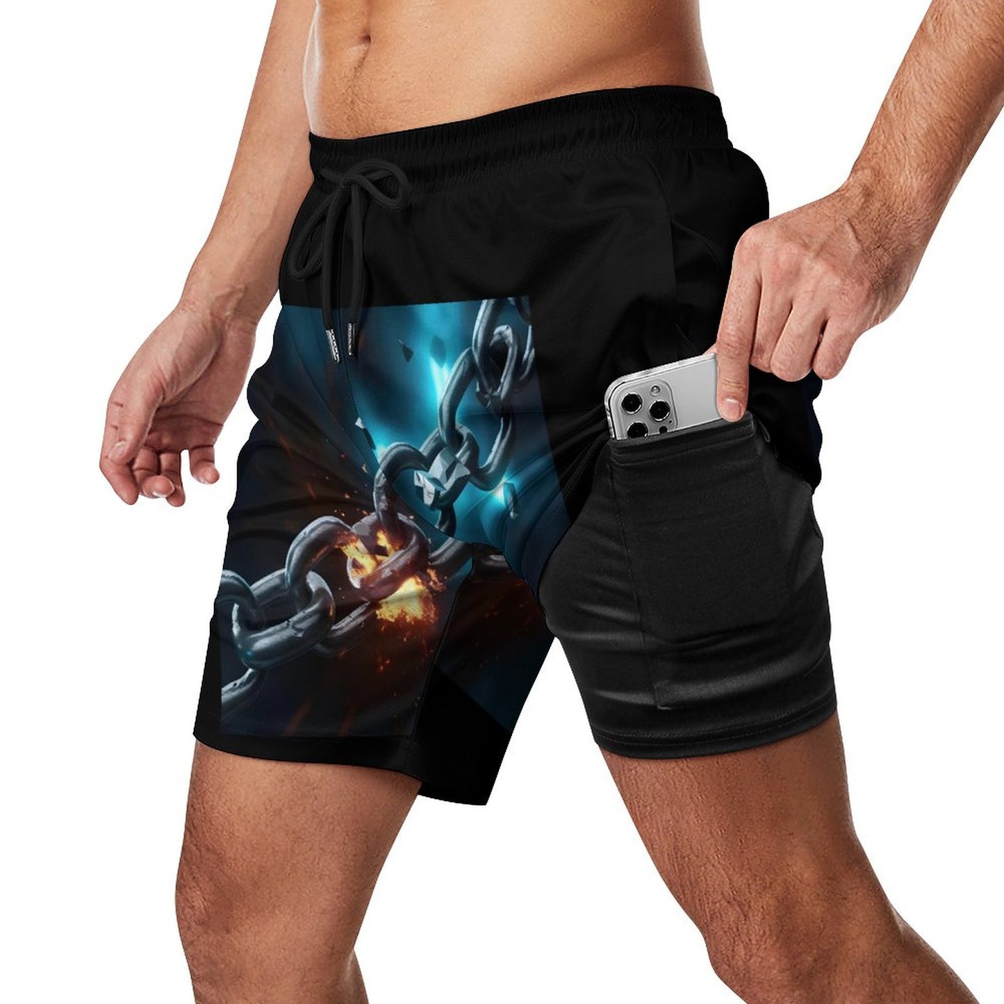 Men's Beach Shorts with 4 Pockets
