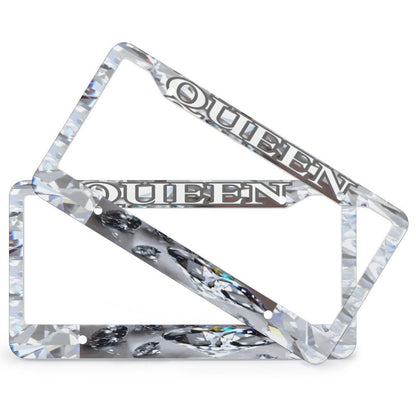 License Plate Frames with 4 Round Holes (1 Pair)