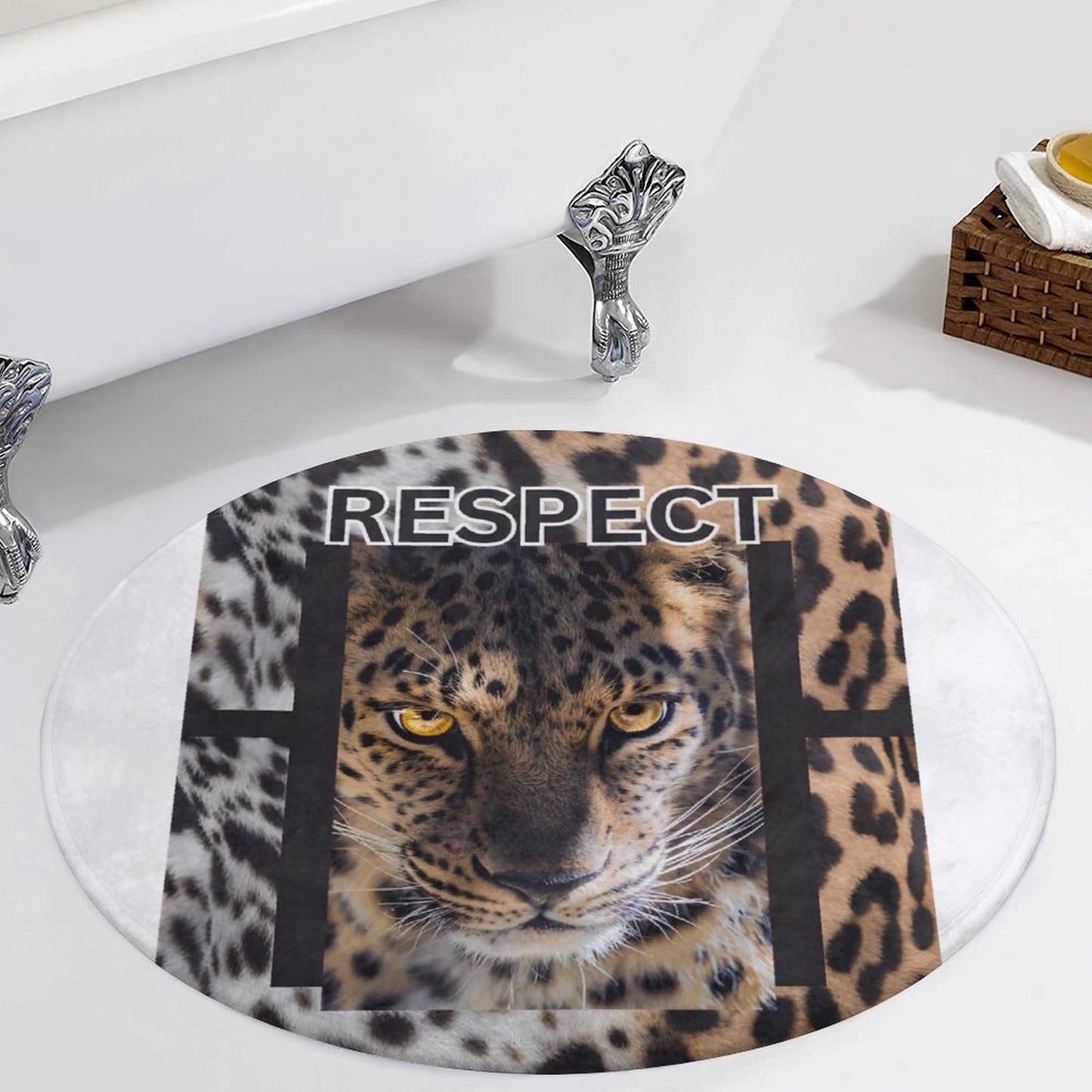 Round Coral Velvet Warm Floor Mat