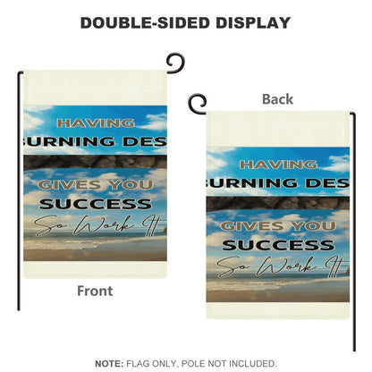 Personalized Flax Garden Flag (Identical Dual-sided Printing)