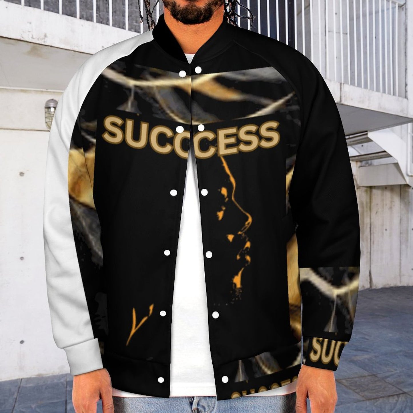 Men's Baseball Jacket (All-Over Printing)