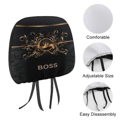 Custom Car Headrest Covers