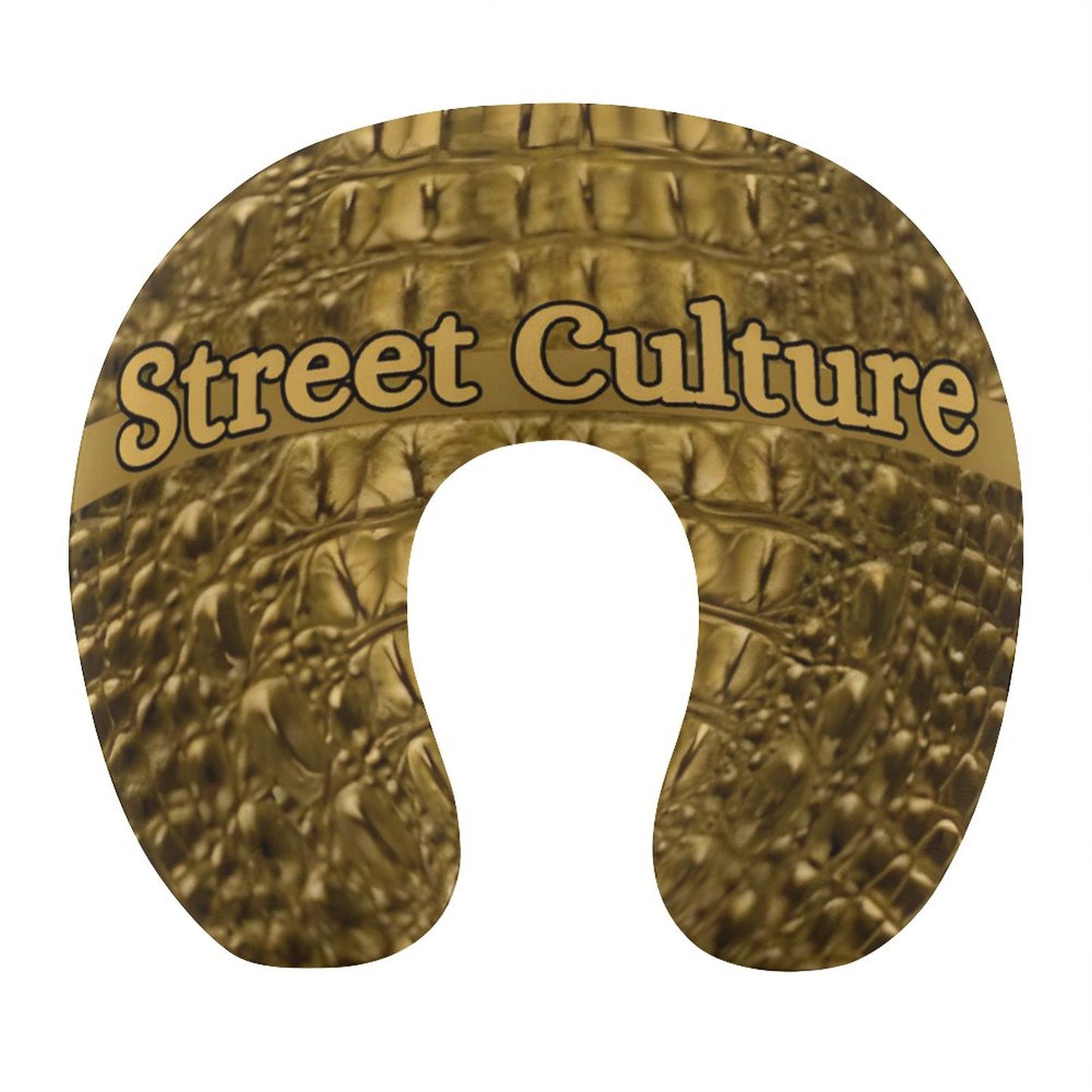 STREET CULTURE Alligator MEMORY FOAM Neck Pillow for Restful Journeys (high-quality softness)