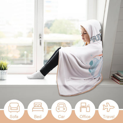 Wrap Hooded Blanket-60"x80"/ 150x200cm