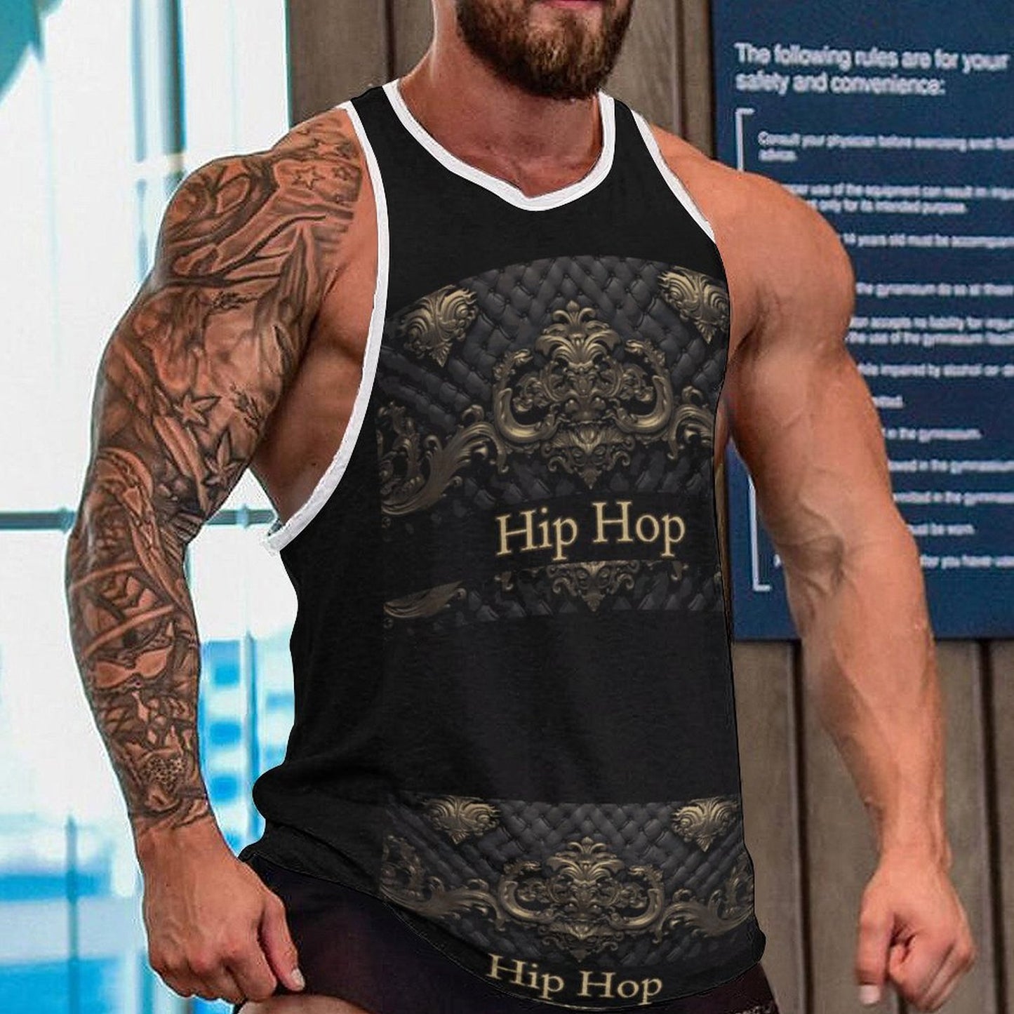 Men's Next Level Tank Top BKREV1 (All-Over Printing)