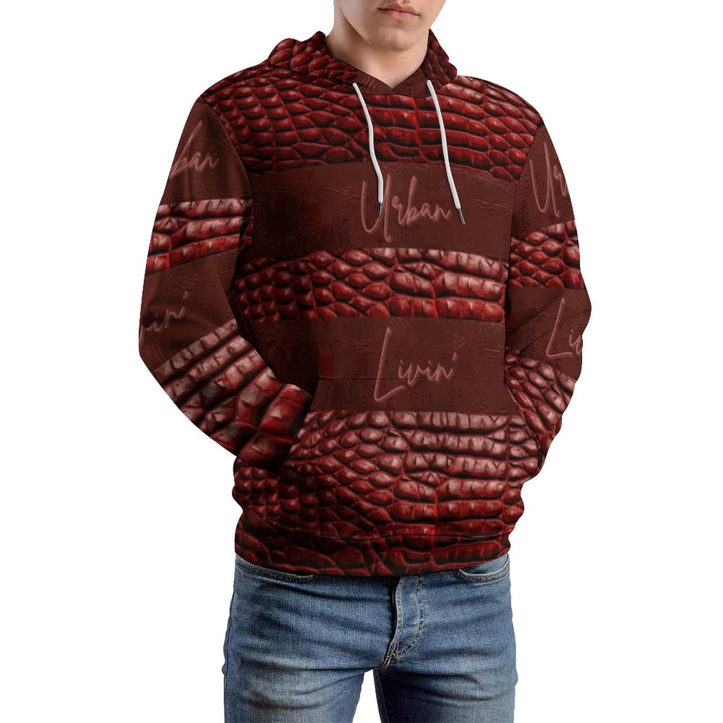 230gsm Men's Cool Hoodie with Double-layer Cap (All-Over Printing)