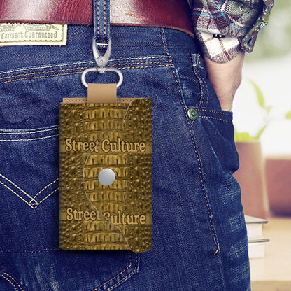 STREET CULTURE Alligator Leather Key Holder Pouch