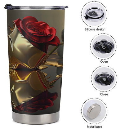 Car Travel Coffee Mug with Lid (All-Over Printing)
