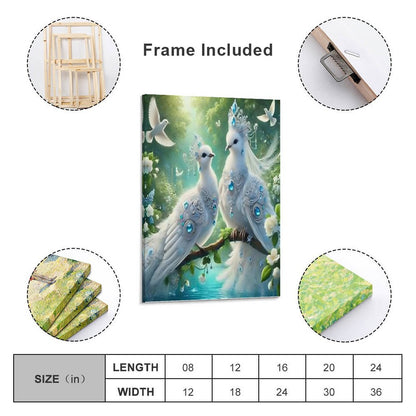 Framed Wooden Poster Hanging (Vertical 2:3)-8x12 inch