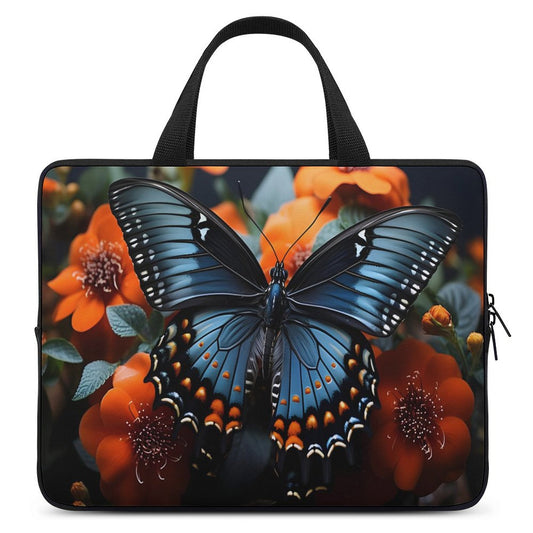 Custom Laptop Case for Your Device-BLUE BUTTERFLY