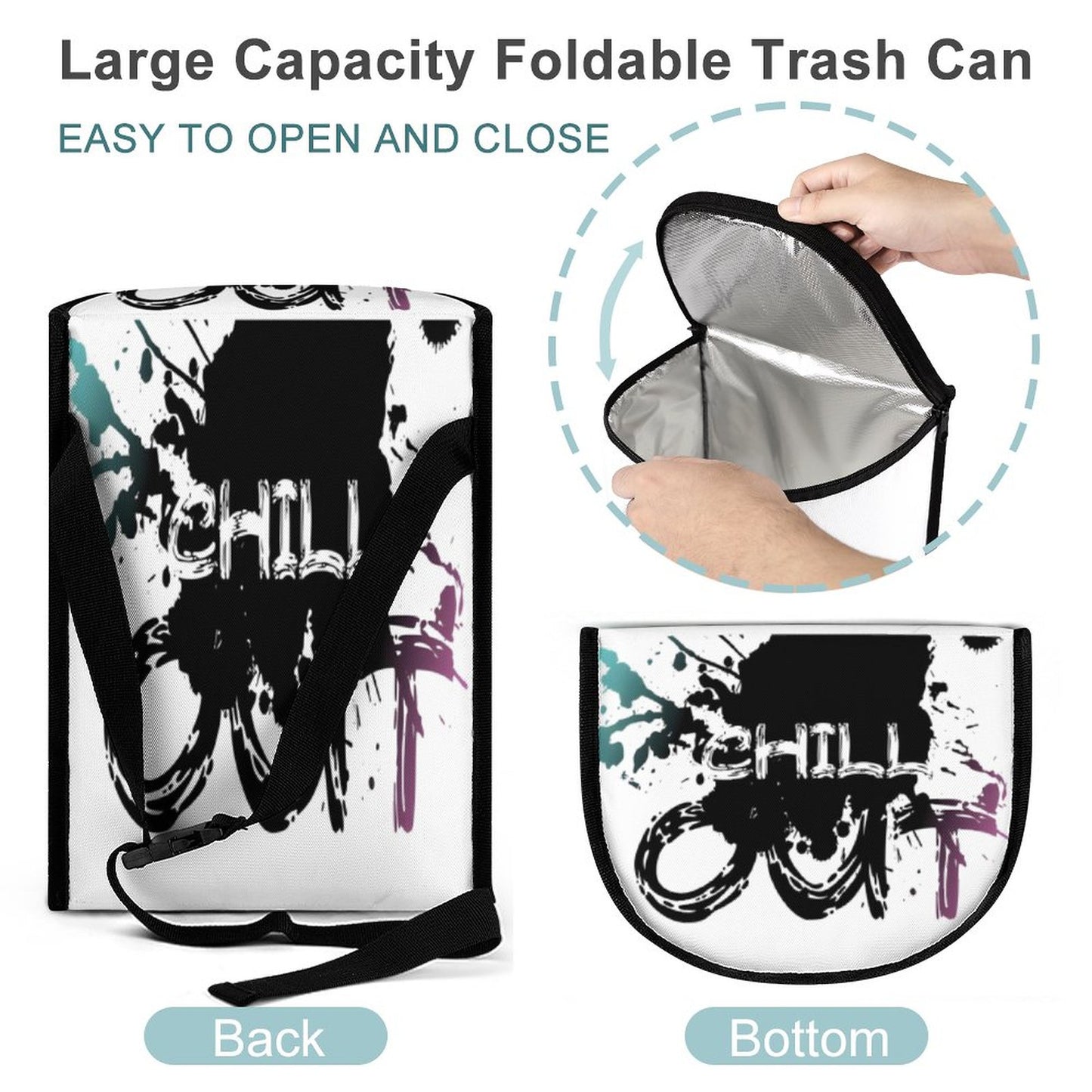 Collapsible Car Trash Bin