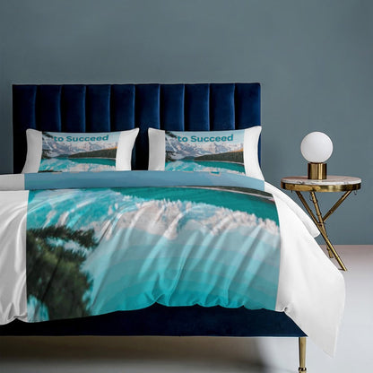 3-Piece Bedding Set-90"x90"/ 229x229cm (Dual-sided Printing)