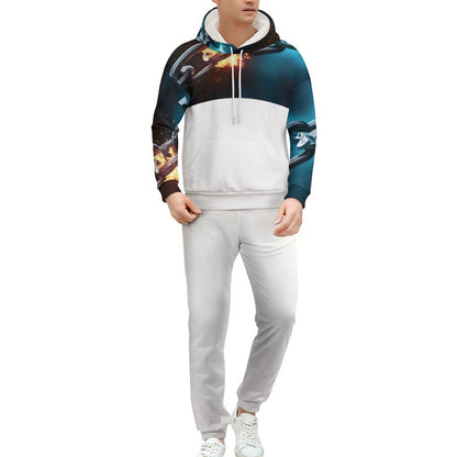 250gsm Imitation Cotton Hoodie & Joggers Set 4T03 (All-Over Printing)