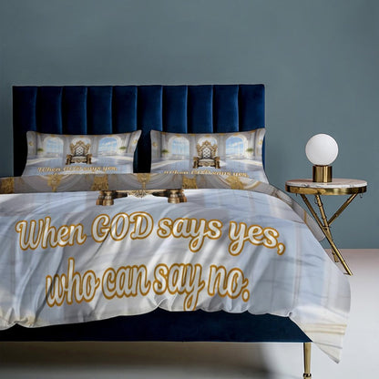 3-Piece Bedding Set-102"x90"/ 259x229cm (Dual-sided Printing)