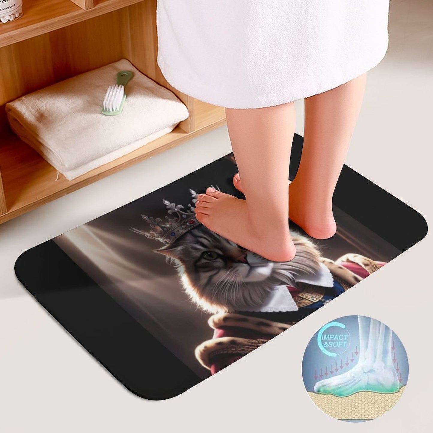 Coral Velvet Restroom Rug Set of 3-19.7"x31.5"/50x80cm