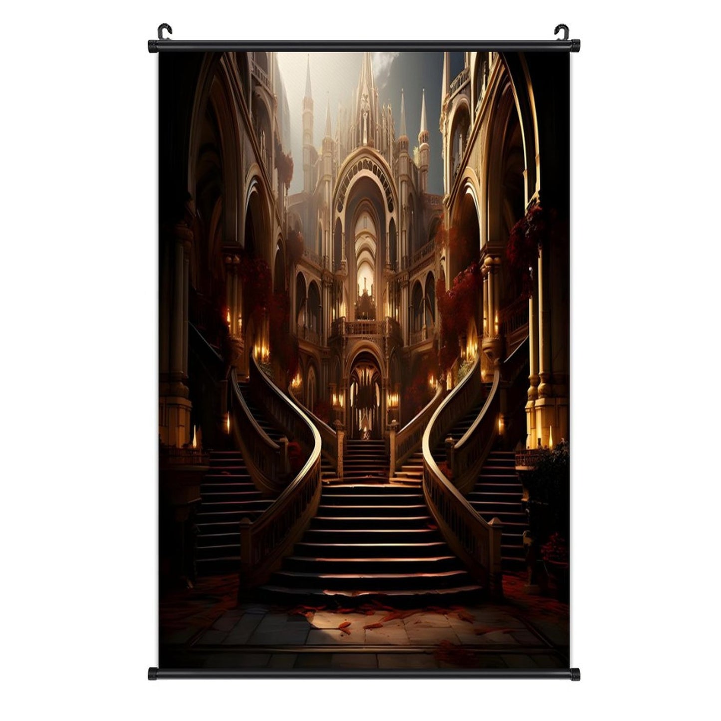 Canvas Hanging Poster with Scrolls-16"x24"/ 40x60cm
