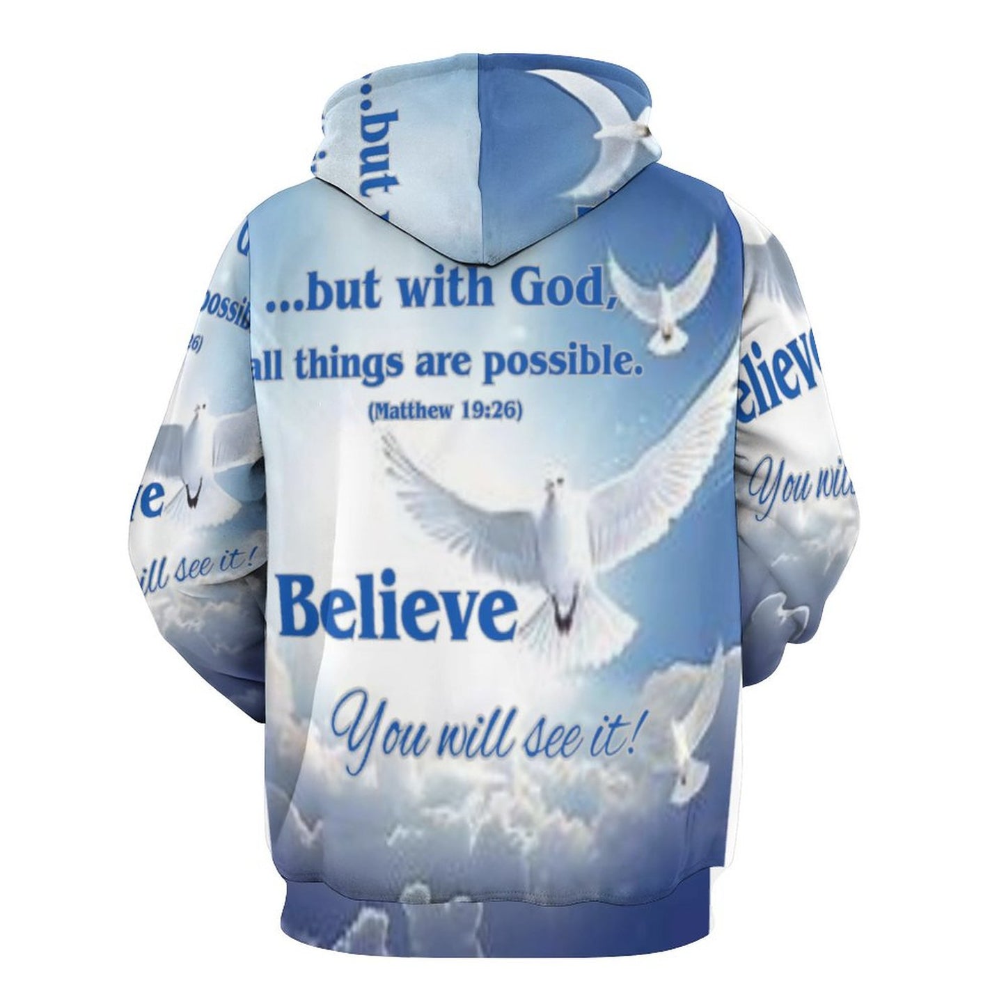 230gsm Hoodie for Women with Double-layer Cap (All-Over Printing)