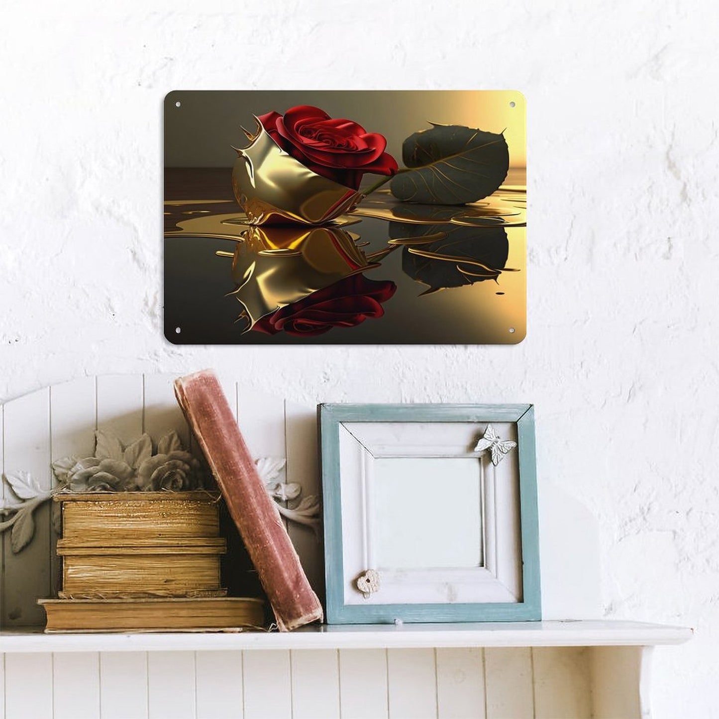 Horizontal Personalized Metal Wall Art Tin Sign-5.5"x7.9"/14x20cm