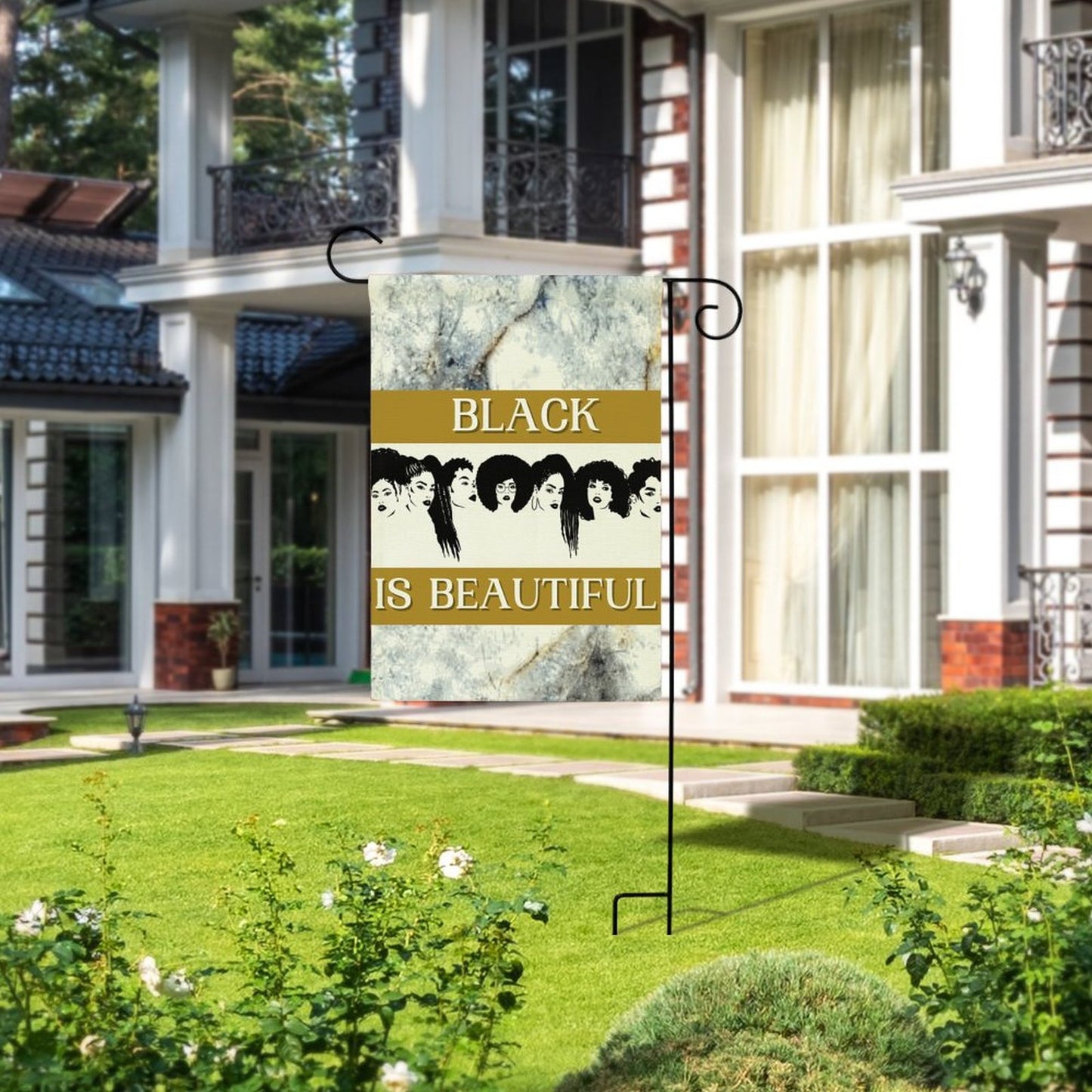 Personalized Flax Garden Flag (Identical Dual-sided Printing)