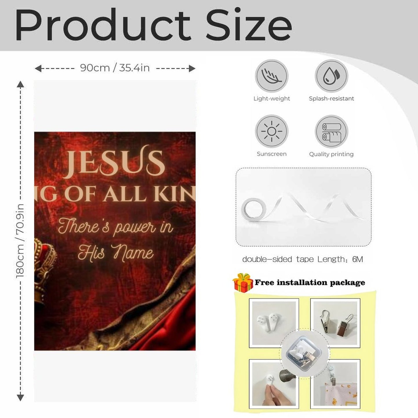 90gsm Door Curtain(One-sided Printing)