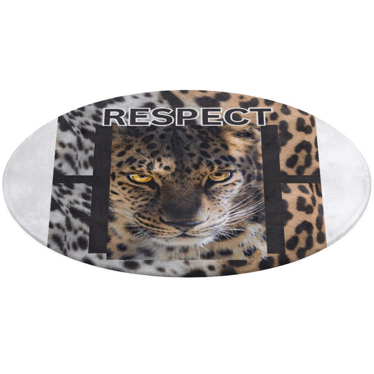 Round Coral Velvet Warm Floor Mat