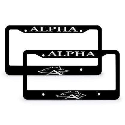 License Plate Frames with 4 Round Holes (1 Pair)
