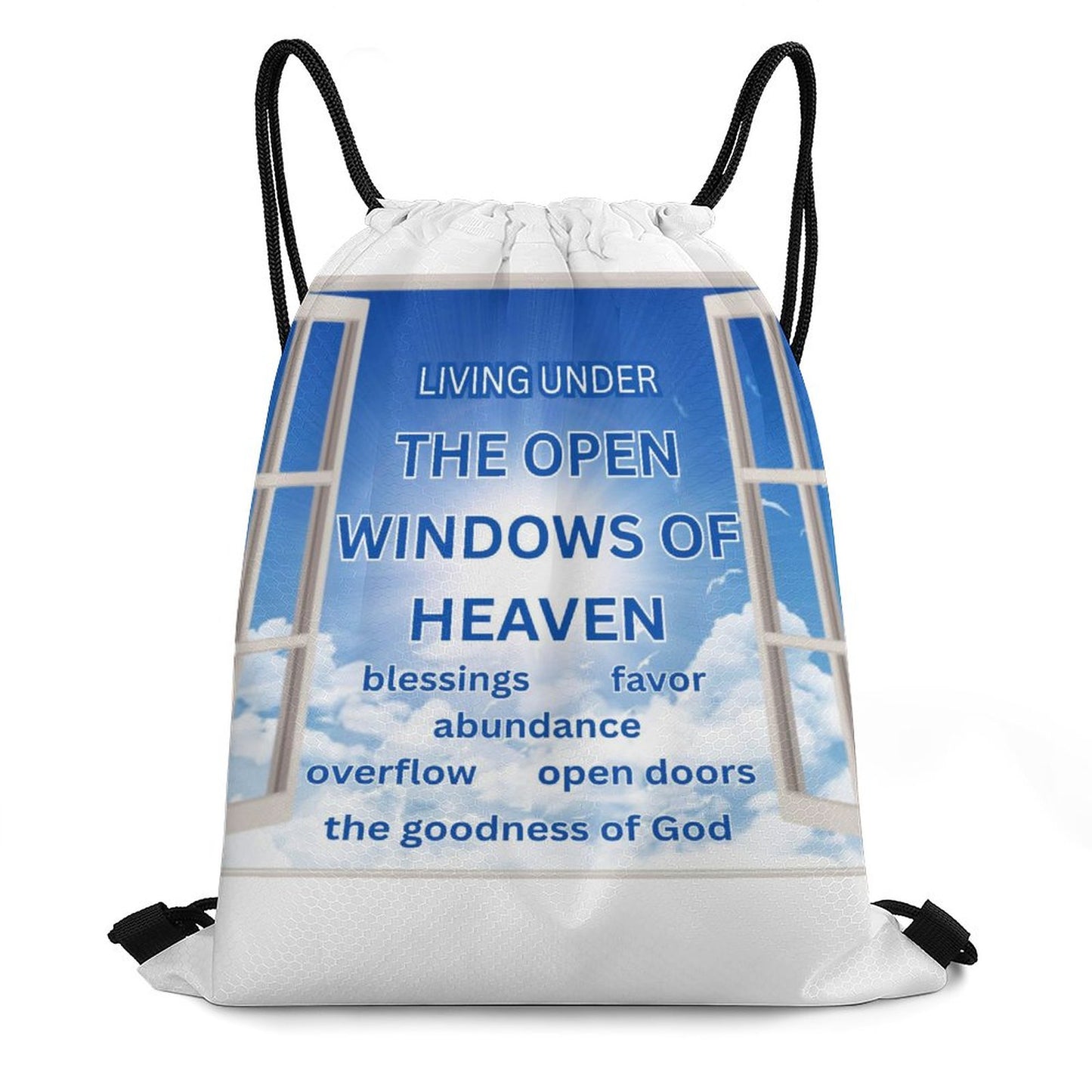Custom Drawstring Bags with Waffle Cloth Designs